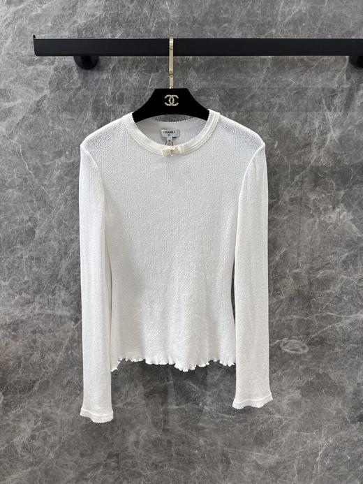 24N滑雪限定新款缕空纯棉打底衫（UY*DQJB） 商品图0