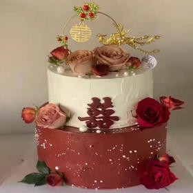 鸾凤和鸣新婚蛋糕