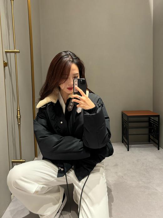 罗家24FW秋冬新款真羊毛皮翻领棉服外套（UY*DQJB） 商品图9