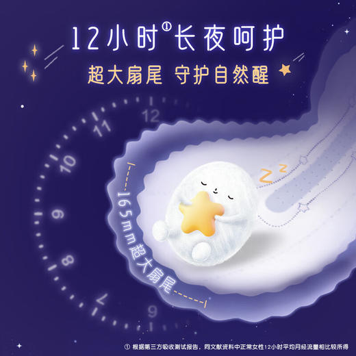 高洁丝放肆睡420棉柔超薄夜用卫生巾4片 商品图3