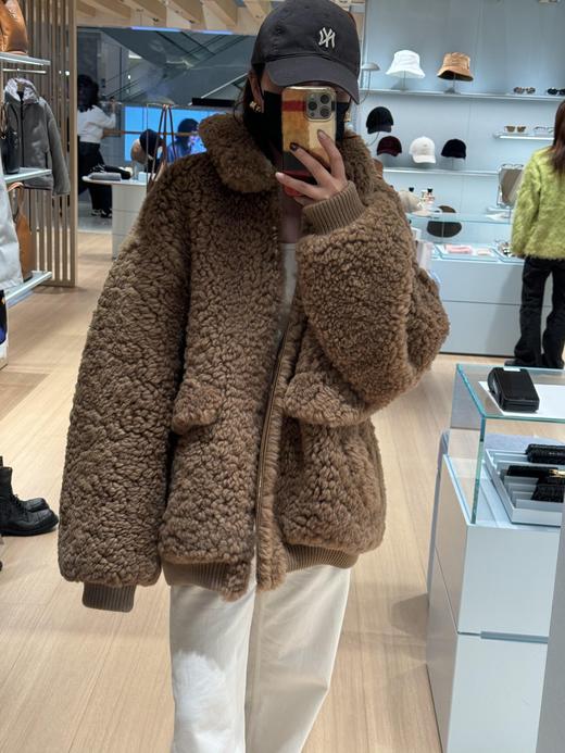 缪家24FW秋冬新款毛领徽标抓绒摇粒绒泰迪毛绒宽松外套（UY*DQJB) 商品图9