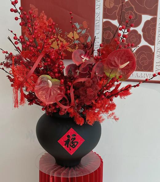 春禧盈门 · 瓶花（永生&仿真混合瓶插  可长期摆放 ） 商品图4