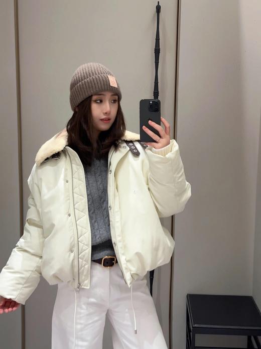 罗家24FW秋冬新款真羊毛皮翻领棉服外套（UY*DQJB） 商品图13