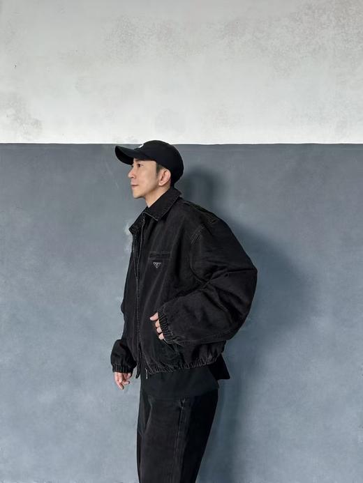 P家  三角标单宁棉服夹克外套 商品图4