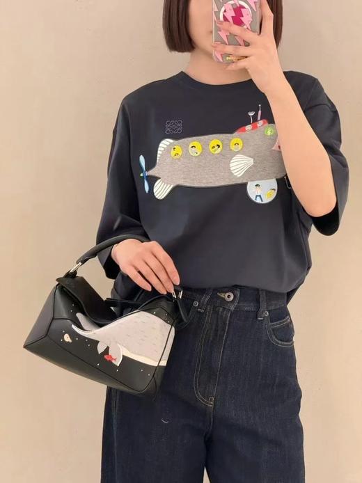 罗家 潜水艇刺绣圆领短袖 商品图2