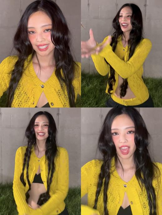 香奶奶 25Ss早春新款褶皱花边针织开衫（UY*DQJB） 商品图12