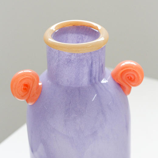 北欧创意双耳糖果色手工可爱花瓶鲜花餐桌电视柜多巴胺装饰玻璃瓶 商品图12