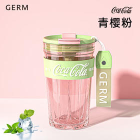 格沵可口可乐联名款星钻杯2024新款水杯女夏季高颜值吸管杯便携杯子