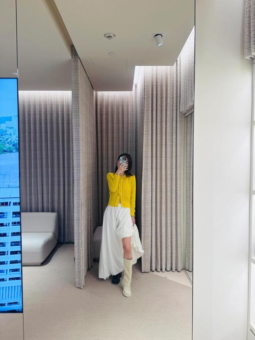 香奶奶 25Ss早春新款褶皱花边针织开衫（UY*DQJB） 商品图5