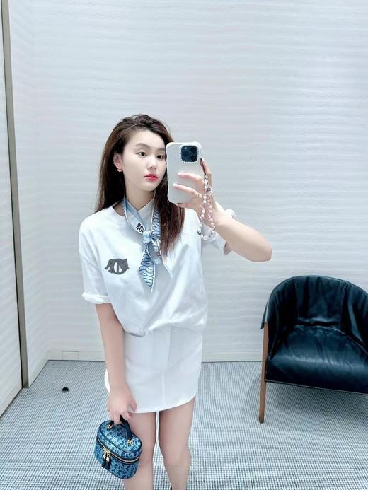 D家 补丁字母圆领短袖 商品图5