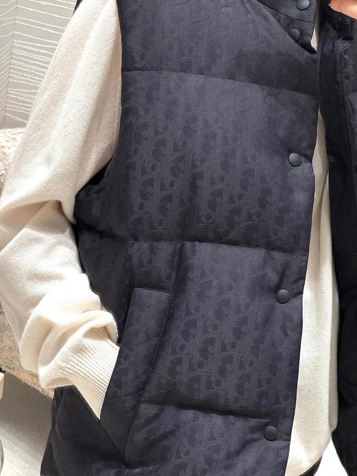 D家 24FW秋冬新款Oblique提花羽绒马甲男女同款（UY*DQJB) 商品图9