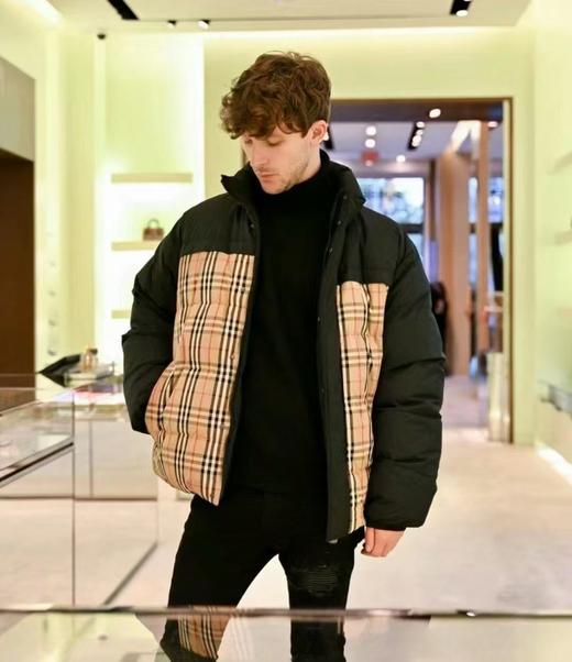 宝家 格纹 双面穿 羽绒服 商品图1