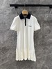 缪家 25Ss早春新款白色拼色翻领百褶Polo连衣裙（UY*DQJB)（UY*ML） 商品缩略图9