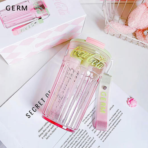 格沵（germ）可口可乐联名仙女水杯Tritan女士杯子高颜值车载便携水杯【仙女杯系列】 商品图7