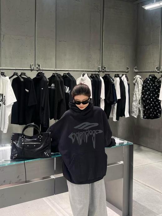 B家 融化字母连帽卫衣 商品图2