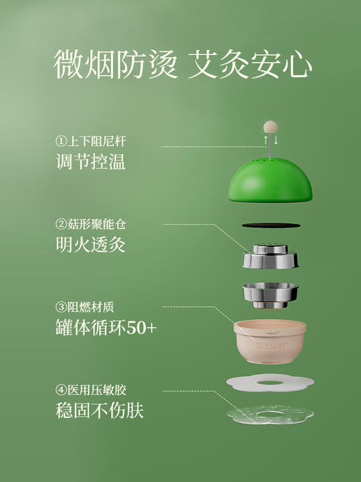 （秒杀）元气达人 艾上山野小蘑菇替换艾灸盒随身悬灸 (秒杀与兑奖等其他福利活动不同享) 商品图3