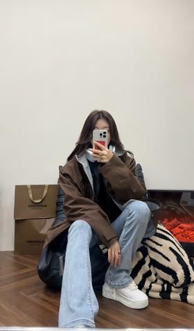 KOLON可隆三合一SPORTCAMPING系列抗撕中性廓形多口袋2.5L露营OBLI-K男女同款户外冲锋衣男女同款（UY*CQ）