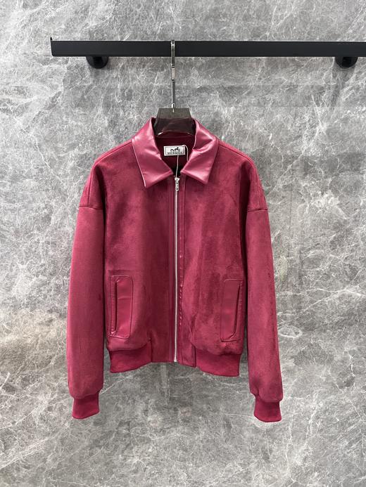 爱*仕24Fw秋冬新款安哥拉红拉链夹克外套（UY*DQJB) 商品图9