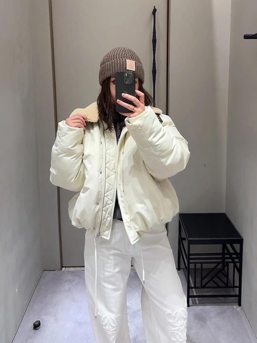 罗家24FW秋冬新款真羊毛皮翻领棉服外套（UY*DQJB） 商品图4