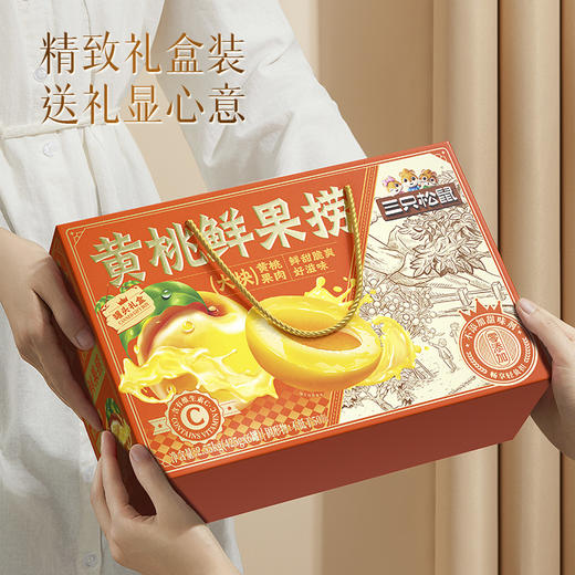 【三只松鼠_水果罐头礼盒425g*6罐】黄桃橘子凤梨什锦水果罐头 商品图2