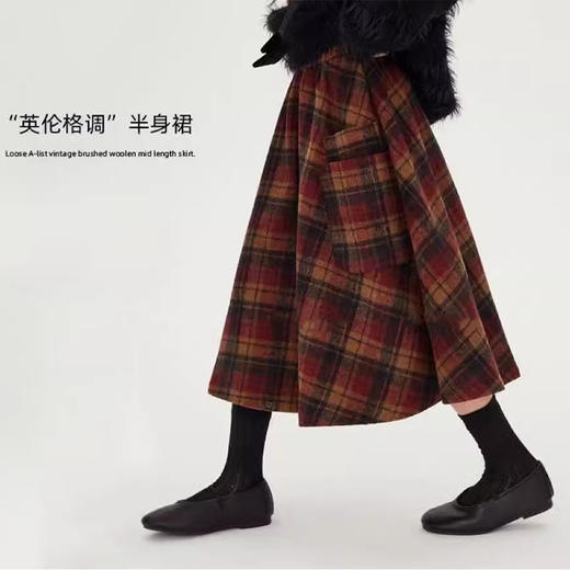 裁缝学苑TQ138女童半身裙纸样儿童格子裙毛呢裙中长款裙子样板 商品图4