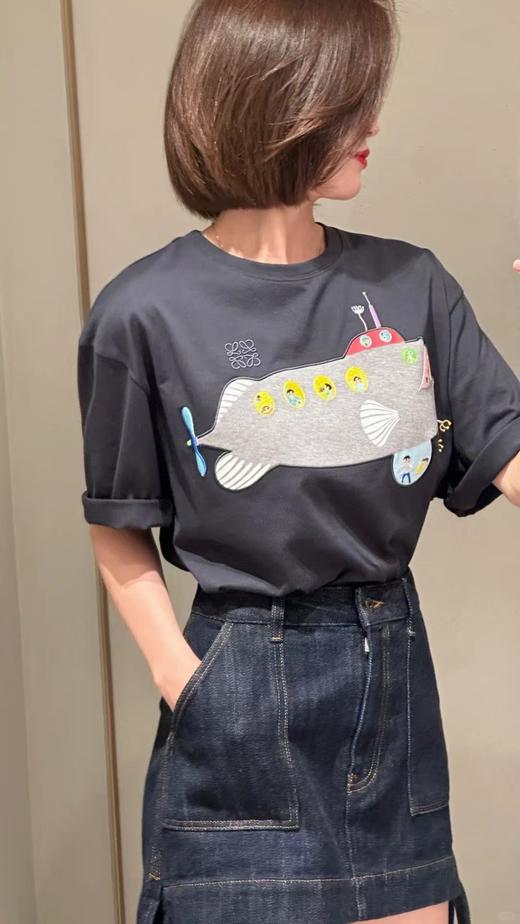 罗家 潜水艇刺绣圆领短袖 商品图6