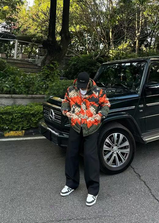 驴家 靓色马赛克棋盘格棉服 商品图5