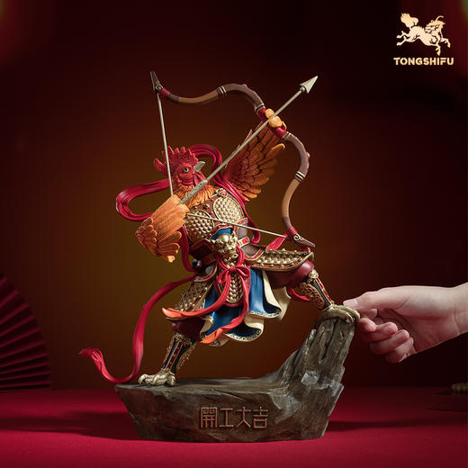 铜师傅《开工大吉》客厅桌面铜鸡摆件 家居装饰工艺品 开业大吉礼物 商品图4