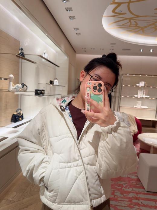 驴家24秋冬新款藤格纹拉链棉服连帽外套（UY*DQJB) 商品图5