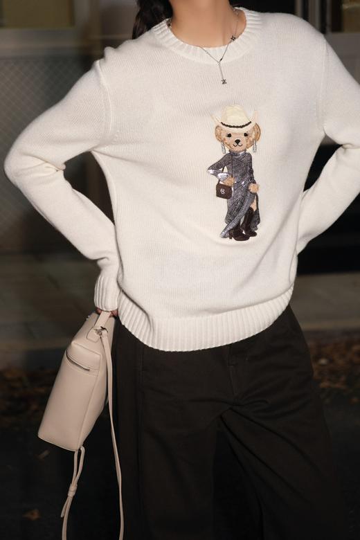 拉夫家高奢紫标系列全新上线‼️穿亮片晚礼的小熊针织衫（UY*NICE） 商品图9