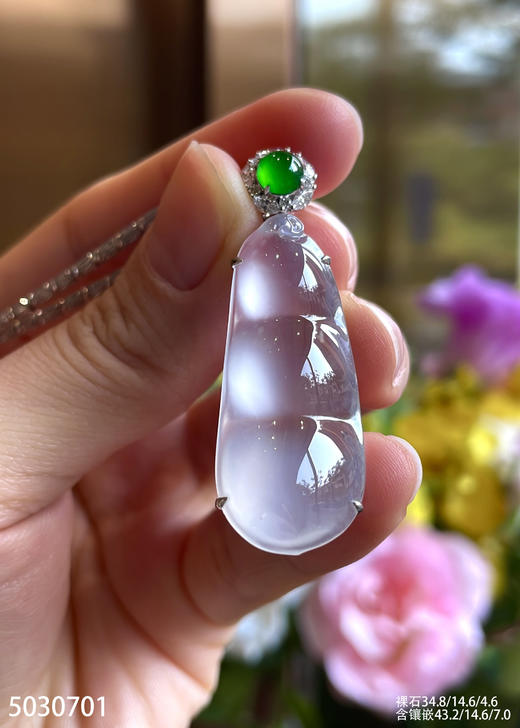 玻璃种福豆吊坠   86999【5030701】 商品图2