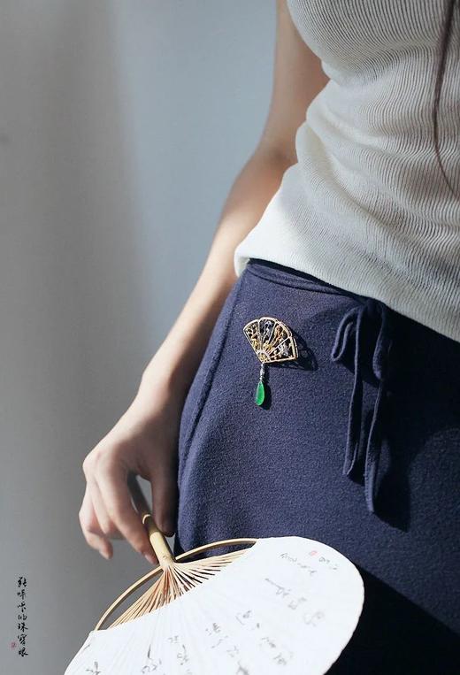 四君子之仕女折扇 商品图5