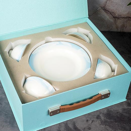 唐惠餐具套装16头中式素雅风唐山骨瓷碗盘餐具整套家居实用 白玉丹青 白玉丹青16头 16头 商品图4