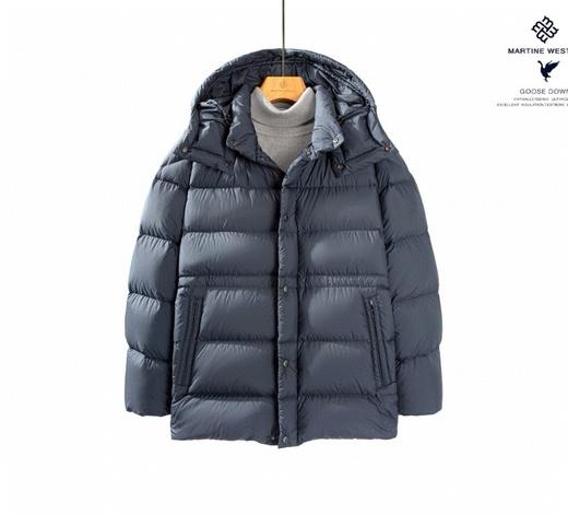 Martine Wester男式 一手长拉链连帽可拆卸鹅绒服11083352 商品图5