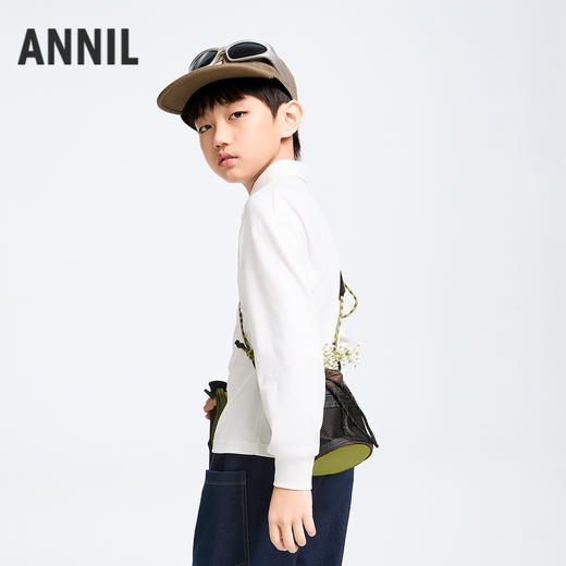 男童翻领长袖针织衫春季新款安奈儿童装实体店同款AB511517 商品图2