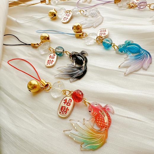 新年春节古风锦鲤国风钥匙扣挂坠好运鲤鱼祝福礼物手机链壳装饰书包挂件 商品图2