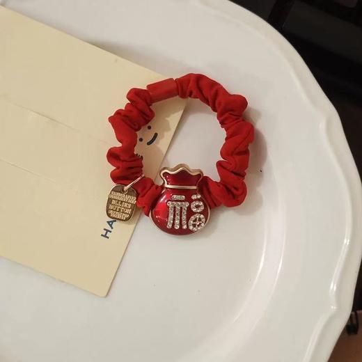 雀说 2025蛇年红色头绳本命年礼物发圈女童扎头发橡皮筋高弹力发绳5ZF-10503 商品图9