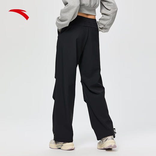 安踏户外伞兵裤女冬季新款梭织宽松直筒登山运动长裤子162517515N 商品图1