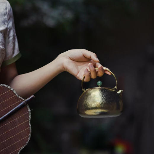 博友制钛望月/观山提梁钛壶 喊亲友围炉煮茶去 商品图2