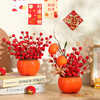 【醒粉福利14.9元起】新年装饰柿子罐柿柿如意 蛇年新居布置福桶客厅摆件 商品缩略图2