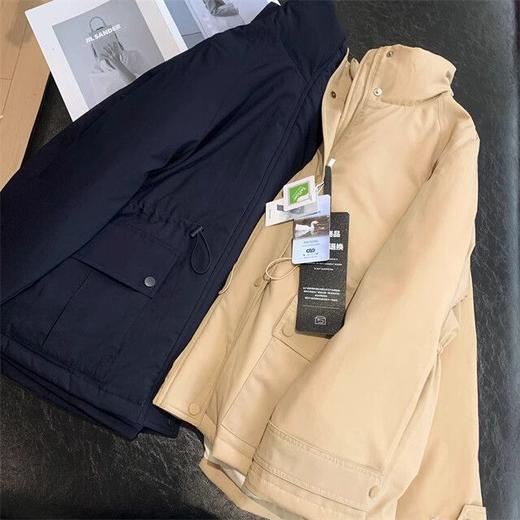 禾家高阶气质 三星90白鹅绒三防立领显瘦抽绳腰风衣羽绒服！ 商品图3