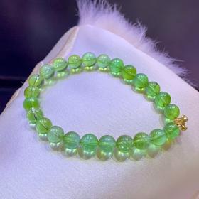 7mm-8mm单圈全色绿碧玺手链