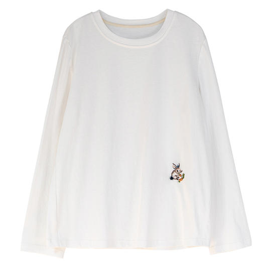 牧衣游原创 汉麻棉手工刺绣T恤限量福利款 叶纺【不支持会员折】 商品图4