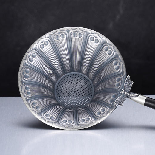 子佩集S999银【蜻蜓掠水】茶漏【ICLAB004】纯银茶具2412 商品图3