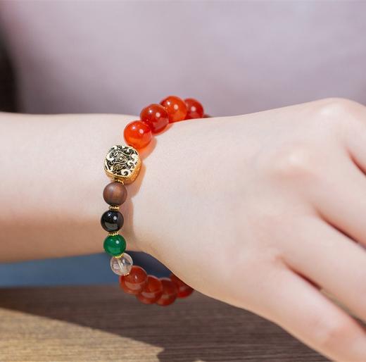 2件-15元【新年好礼】有个宫匠巳火飞昇2025蛇年龙鳞纹吉运珠手串 商品图8