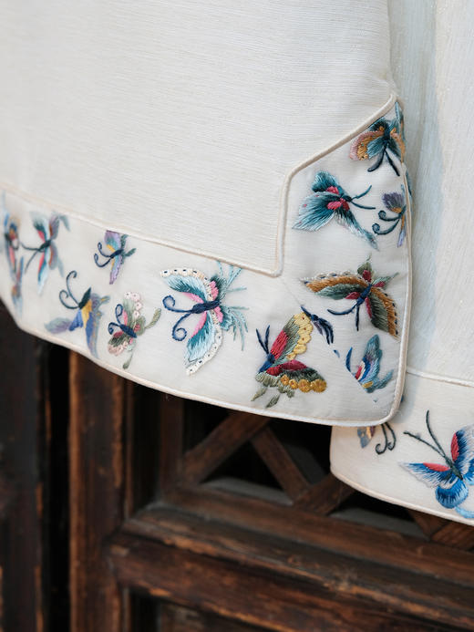 盛唐牡丹|丝麻百蝶手绣外套 商品图7