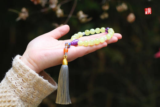 和田玉黄玉十八子手串 商品图3