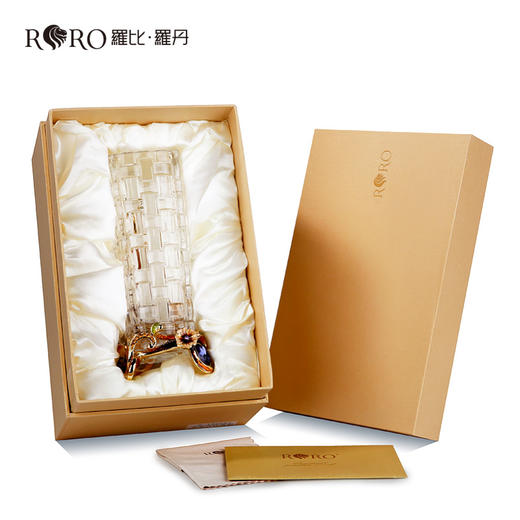 【彼达思】罗比罗丹平安吉祥小花插创意田园风珐琅彩小花瓶居家装饰摆件送礼办公室玻璃花插 商品图2