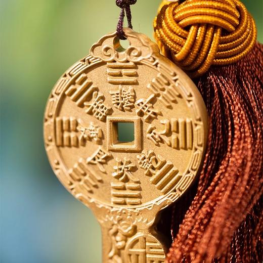 朱炳仁铜五福盈门挂件山鬼花钱文玩装饰男女新中式玄学钥匙扣挂件 商品图4