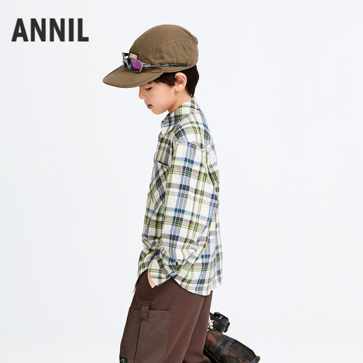 男童翻领长袖上衣春季新款安奈儿童装实体店同款AB511508 商品图1